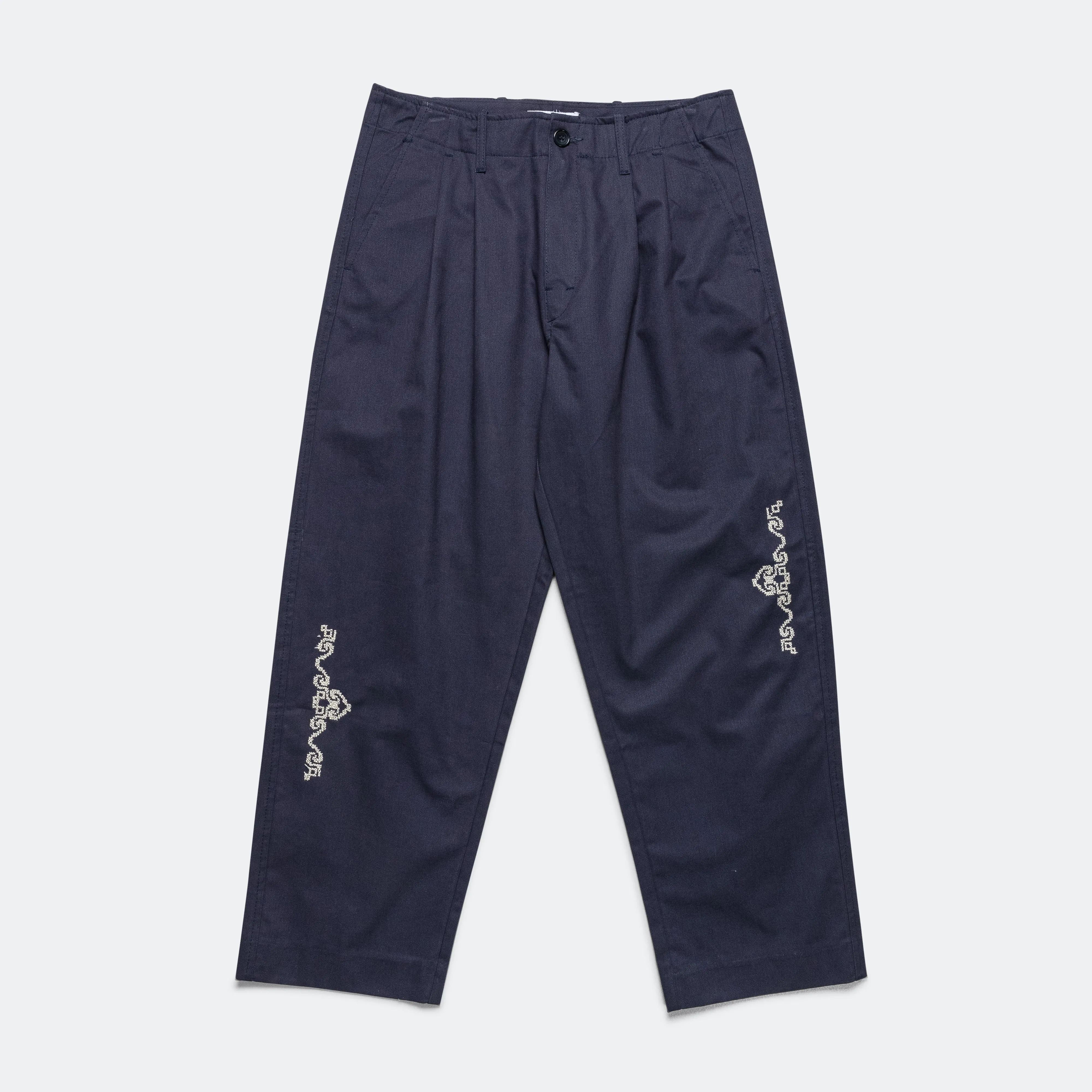 Barwaz Maskor Cotton Drill Trousers - Navy