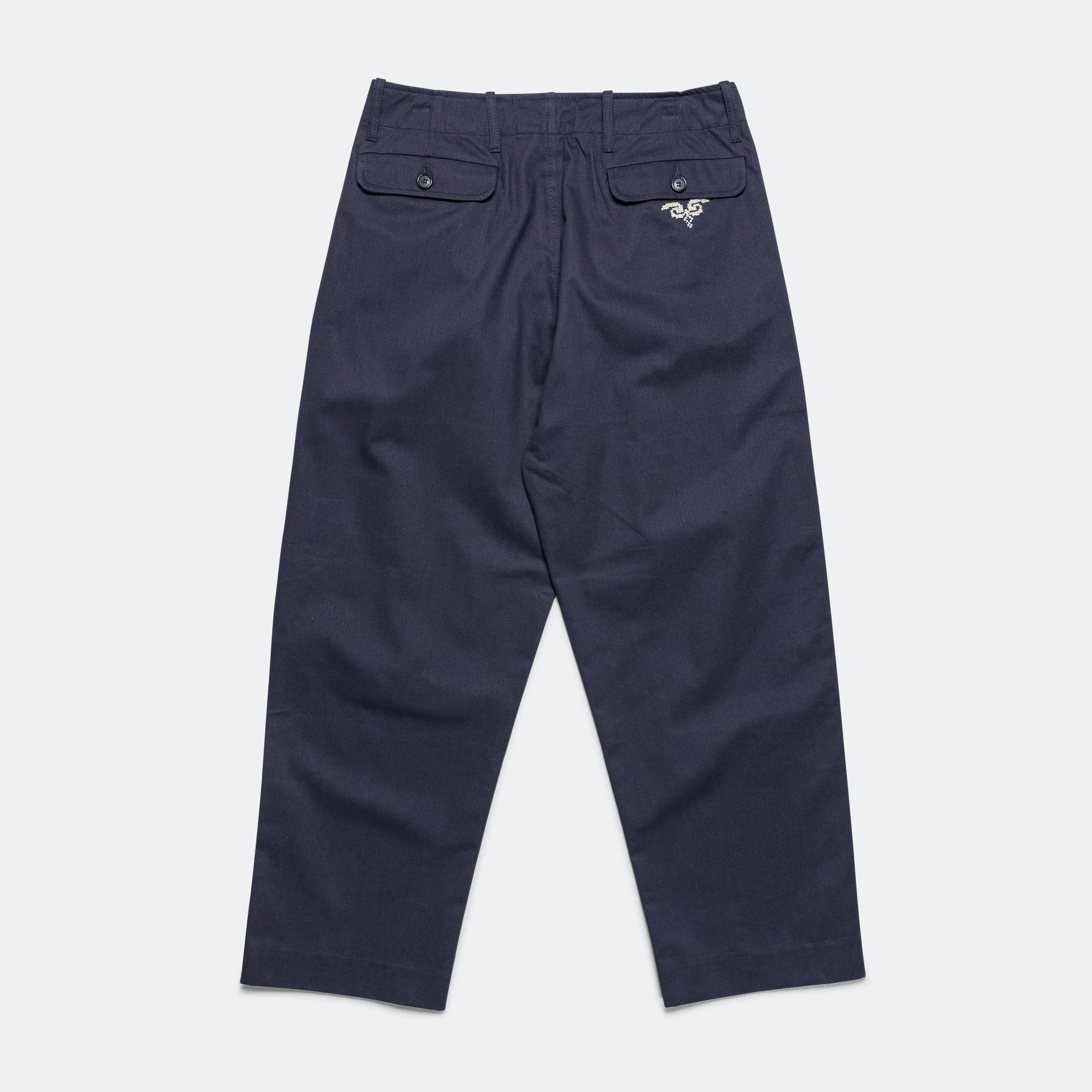 Barwaz Maskor Cotton Drill Trousers - Navy