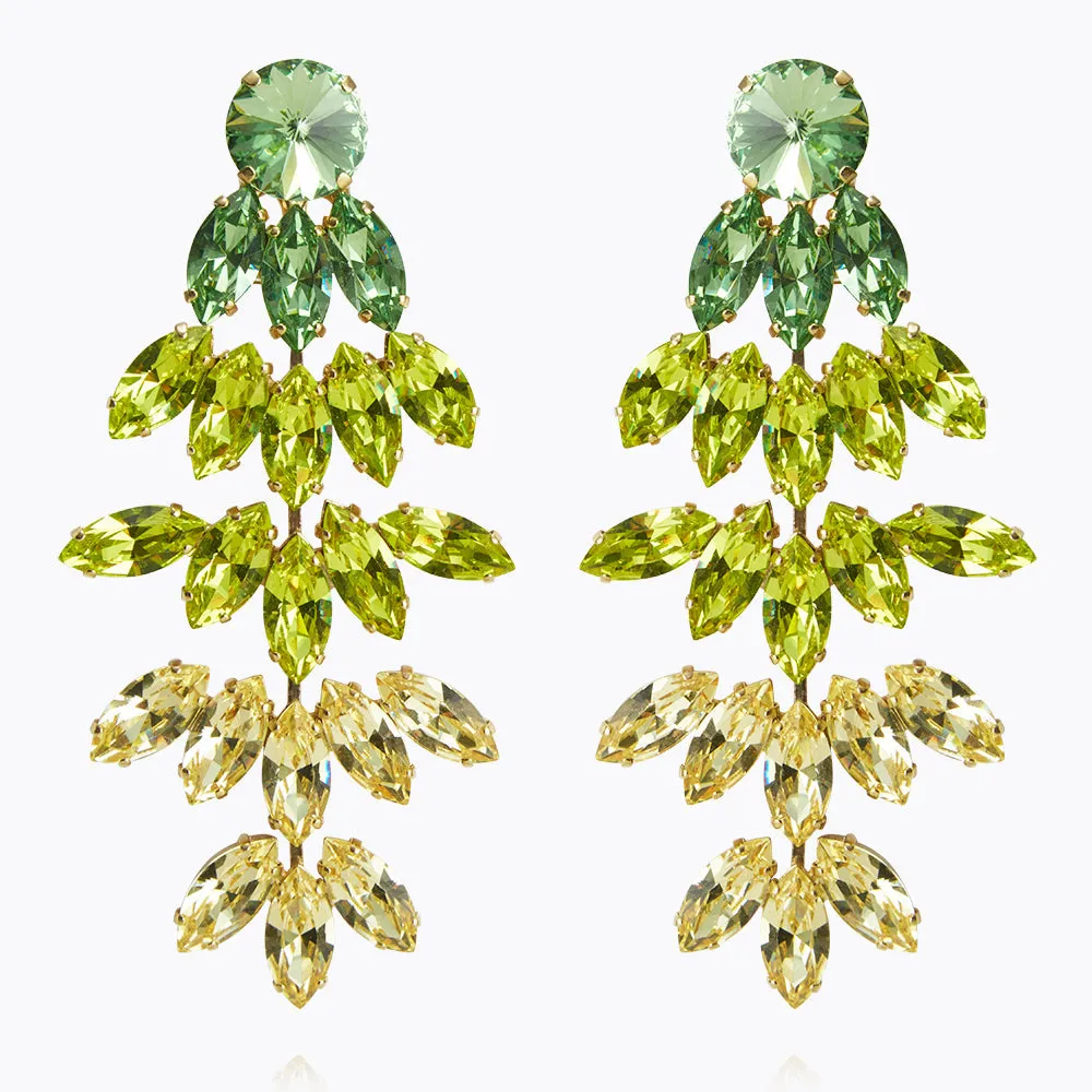 Bonnie Earrings / Lime Combo