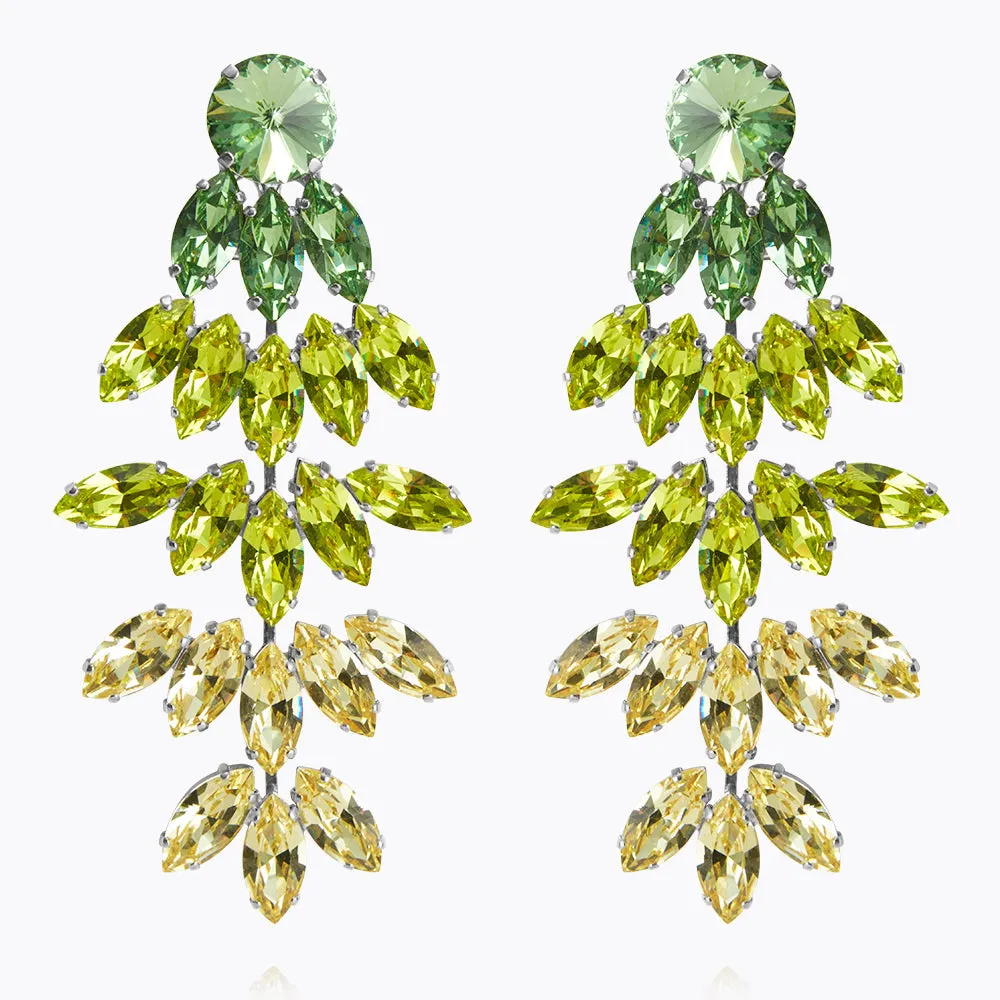 Bonnie Earrings / Lime Combo