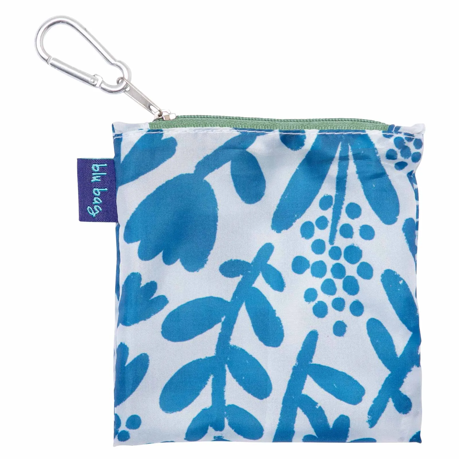 Botanical Blu Bag Reusable Shopping Bag - Machine Washable