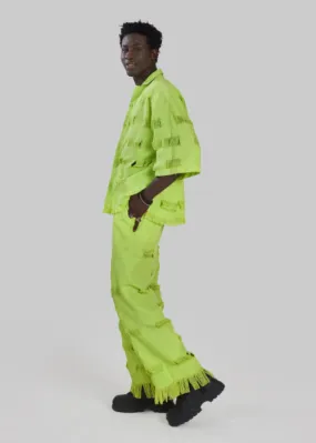 Boyedoe Busumuru II Men's Neon Green Pant and Shirt Set