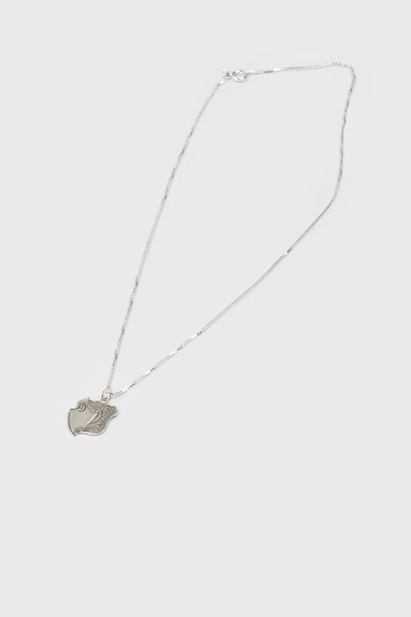 Broken Medal Necklace | Silver