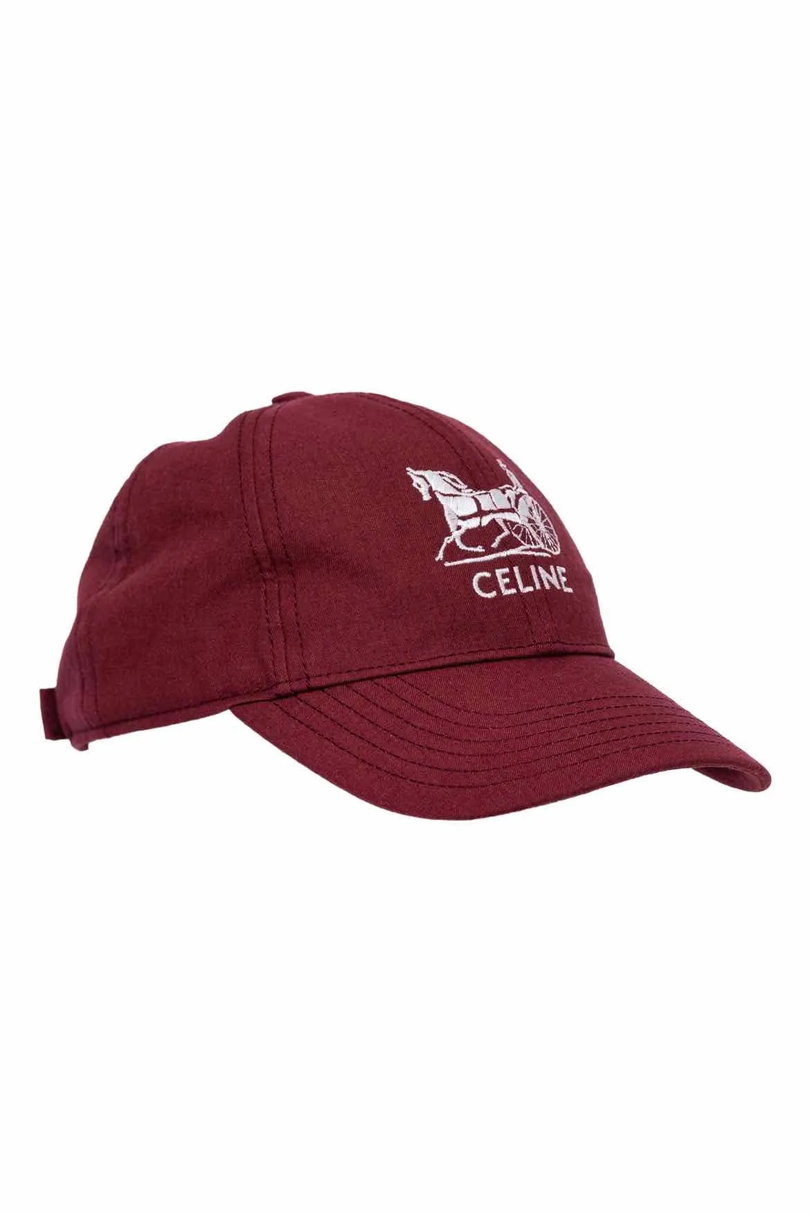 Celine Logo Embroidered Baseball Hat