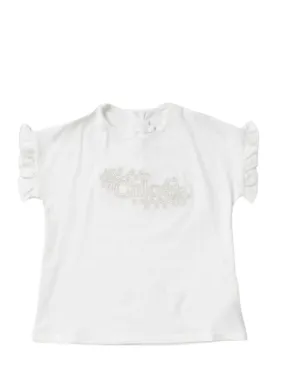 Chloe T-Shirt Embroidered Logo White