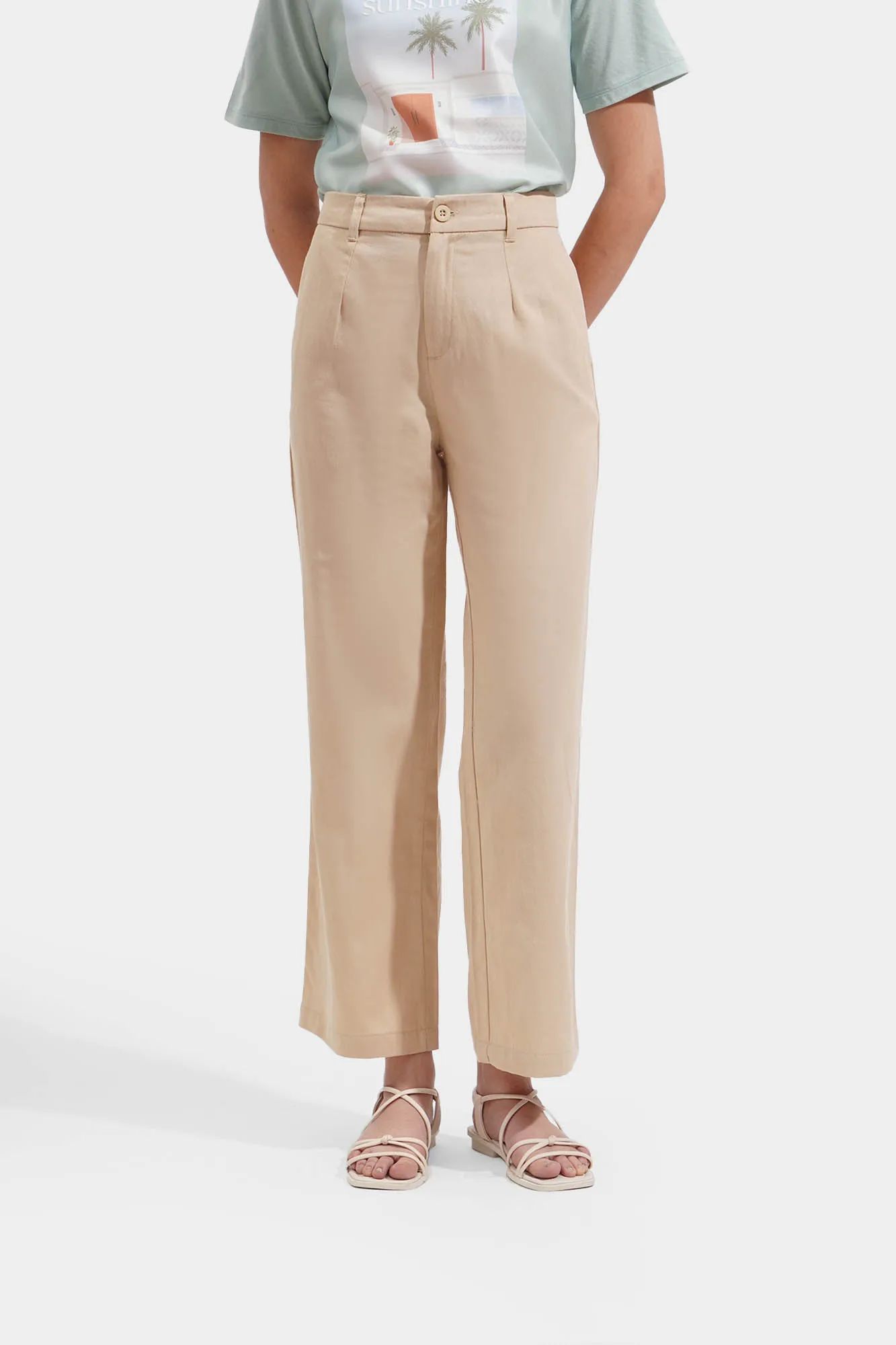 Closet Staples Pleated Straight Pants