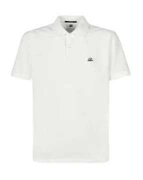 CP Company Regular Fit Polo Shirt White