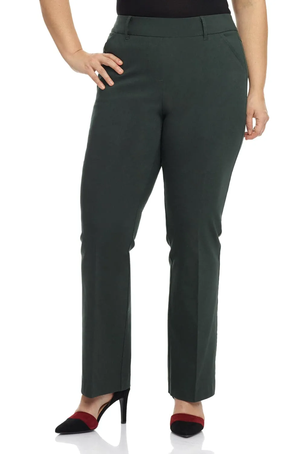 Curvy Pull-on Barely Bootcut Classic Pants