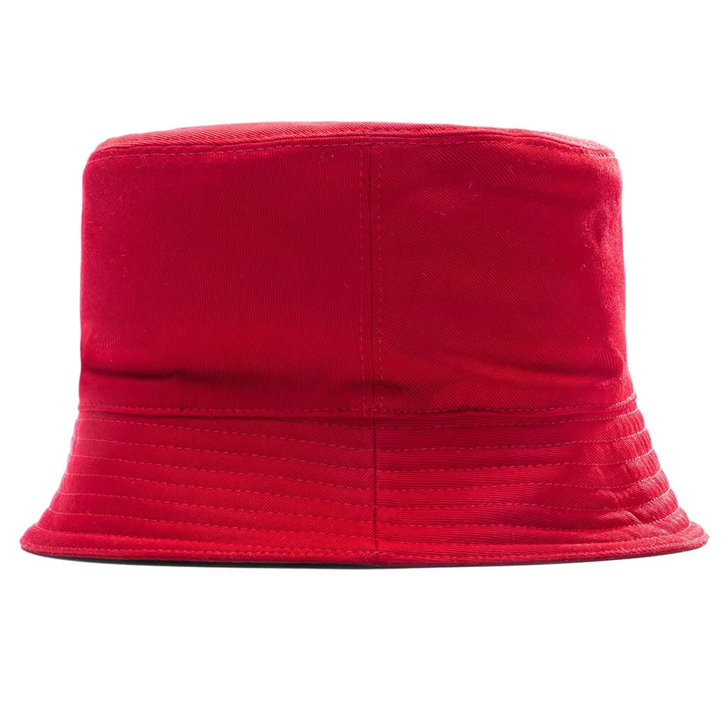 Embroidered Logo Bucket Hat - Chilli