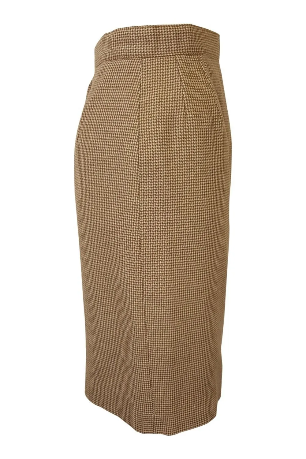 ET VOUS Brown Wool Vintage Mini Skirt (FR 38 | UK 6)