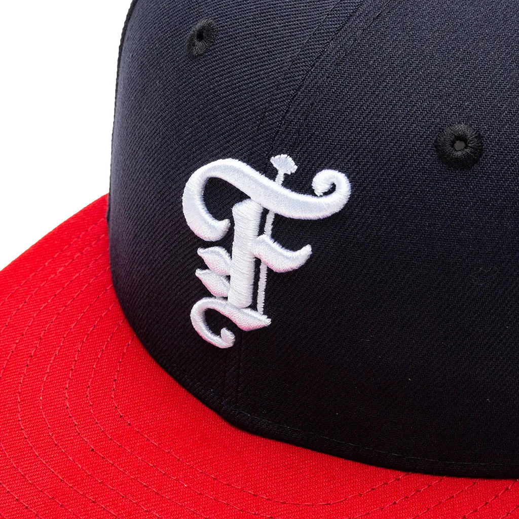 Feature x New Era OE Fitted Cap - Navy/Red