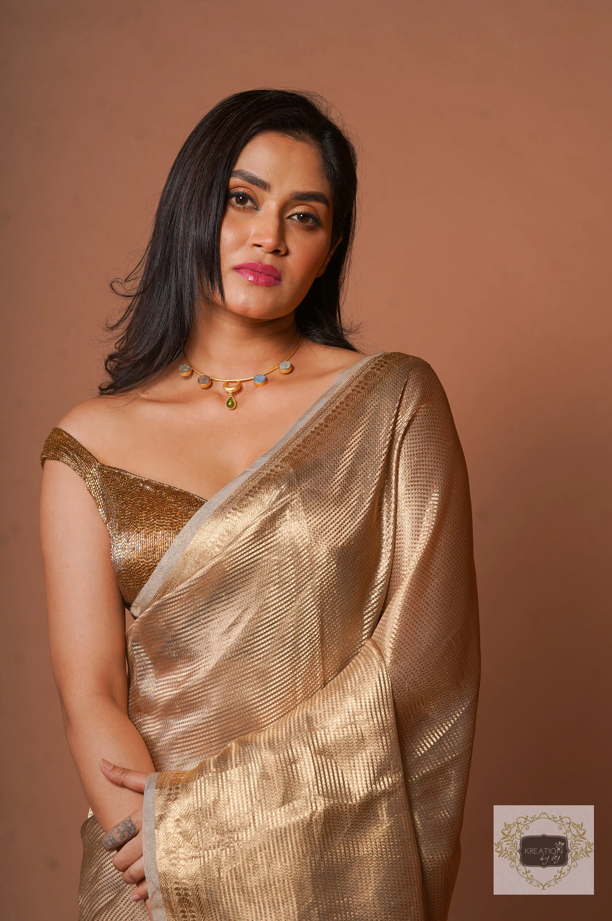 Glam Pure Tissue Banarasi Saree