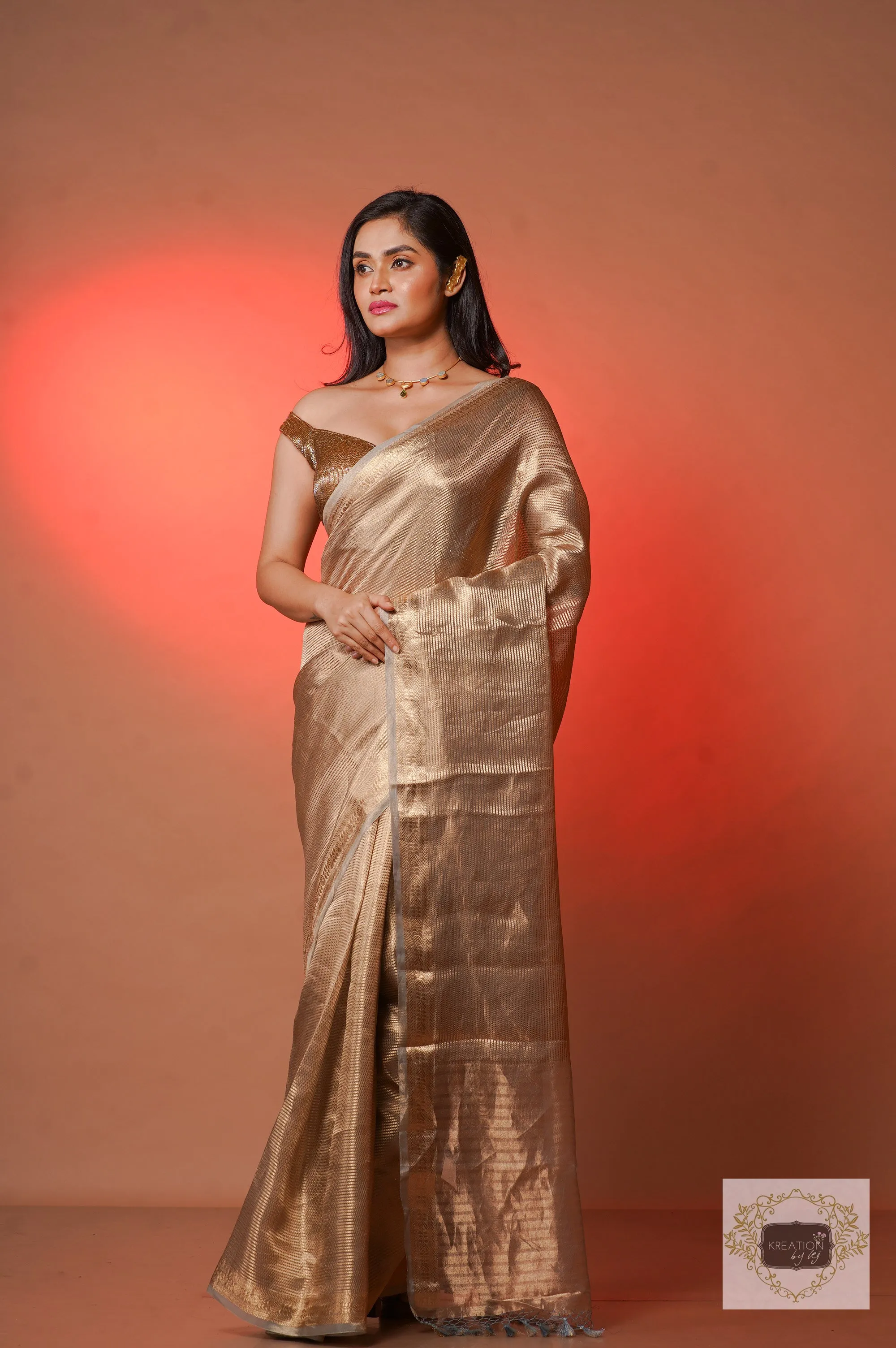 Glam Pure Tissue Banarasi Saree