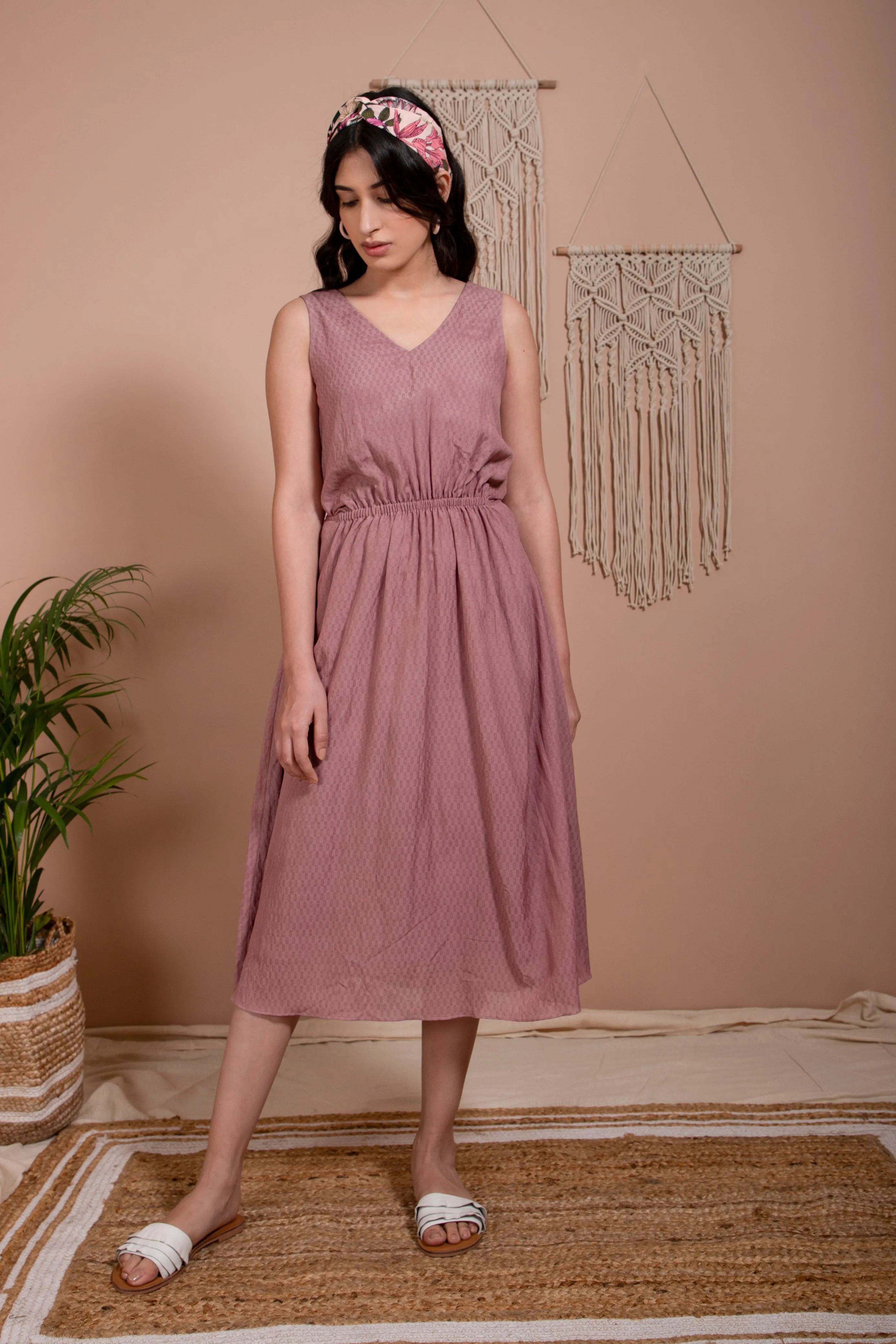 IONE GATHERED DRESS