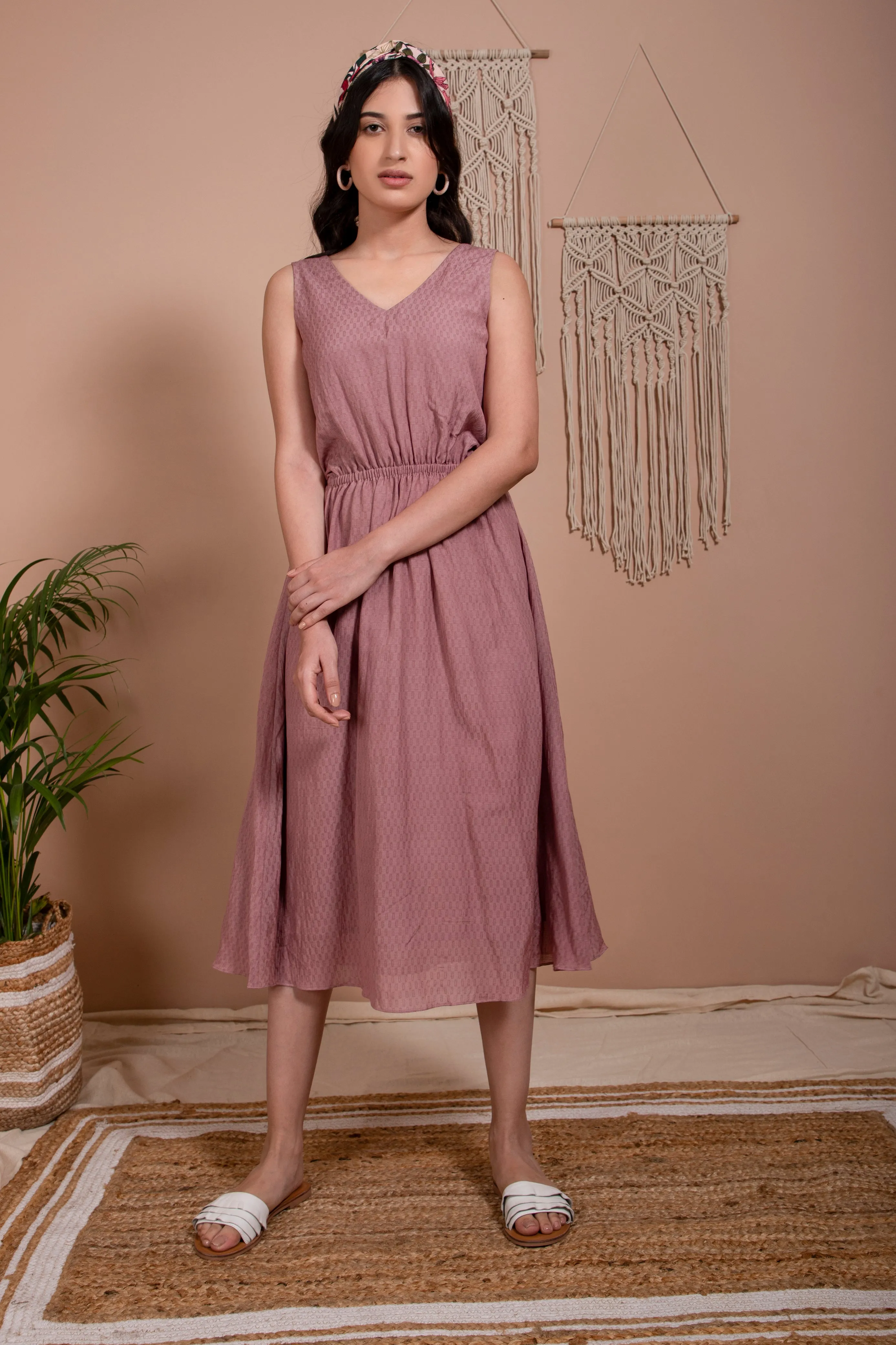 IONE GATHERED DRESS