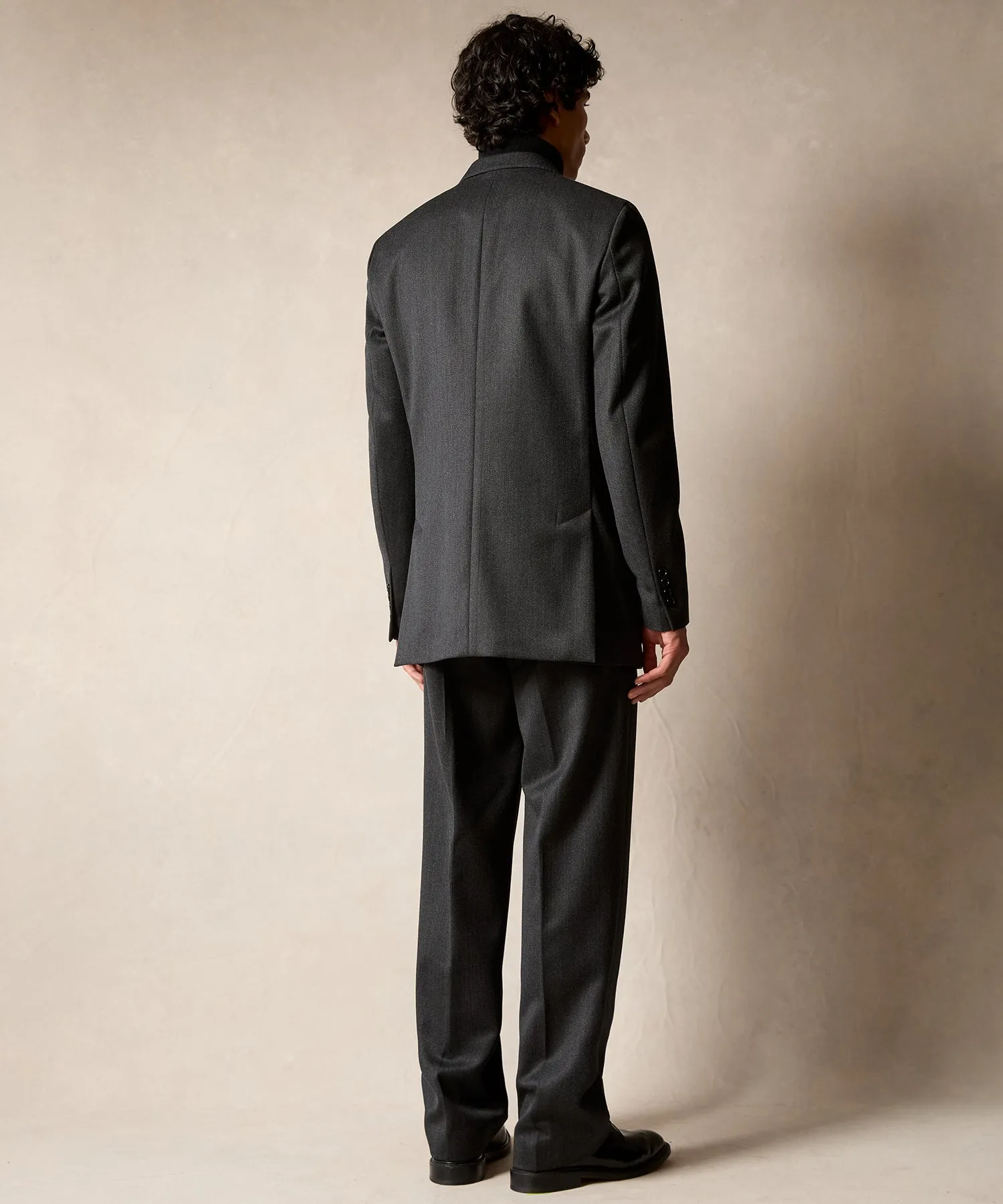 Italian Cavalry Twill Wythe Trouser in Charcoal