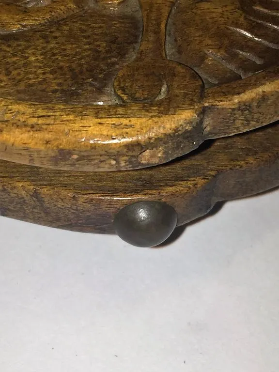 Italian Hand- Carved 19th Century Fire Bellows