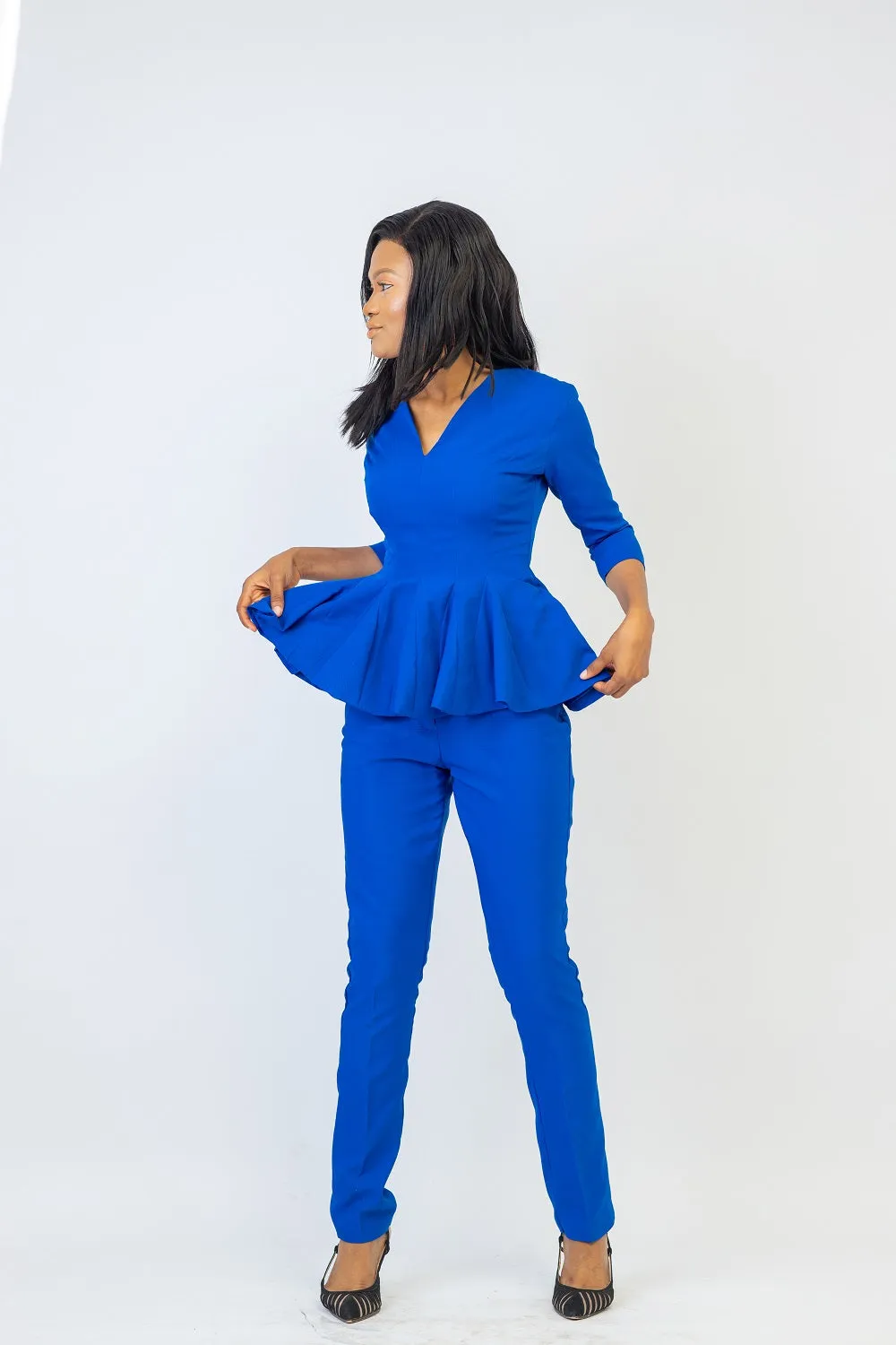 Jenny Paneled Pants Set