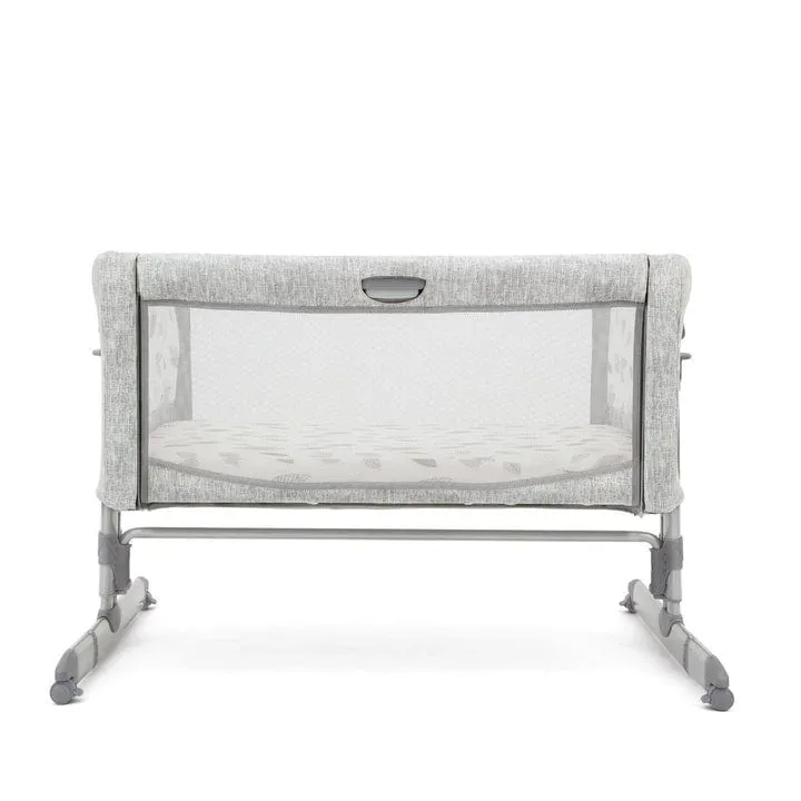 Joie Roomie Glide DLX Side Sleeping Crib - Grey Flower