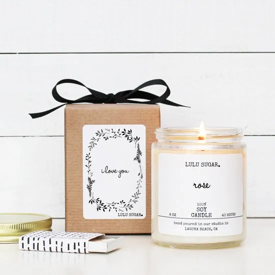 Lulu Sugar Soy Candles ~ Various Scents