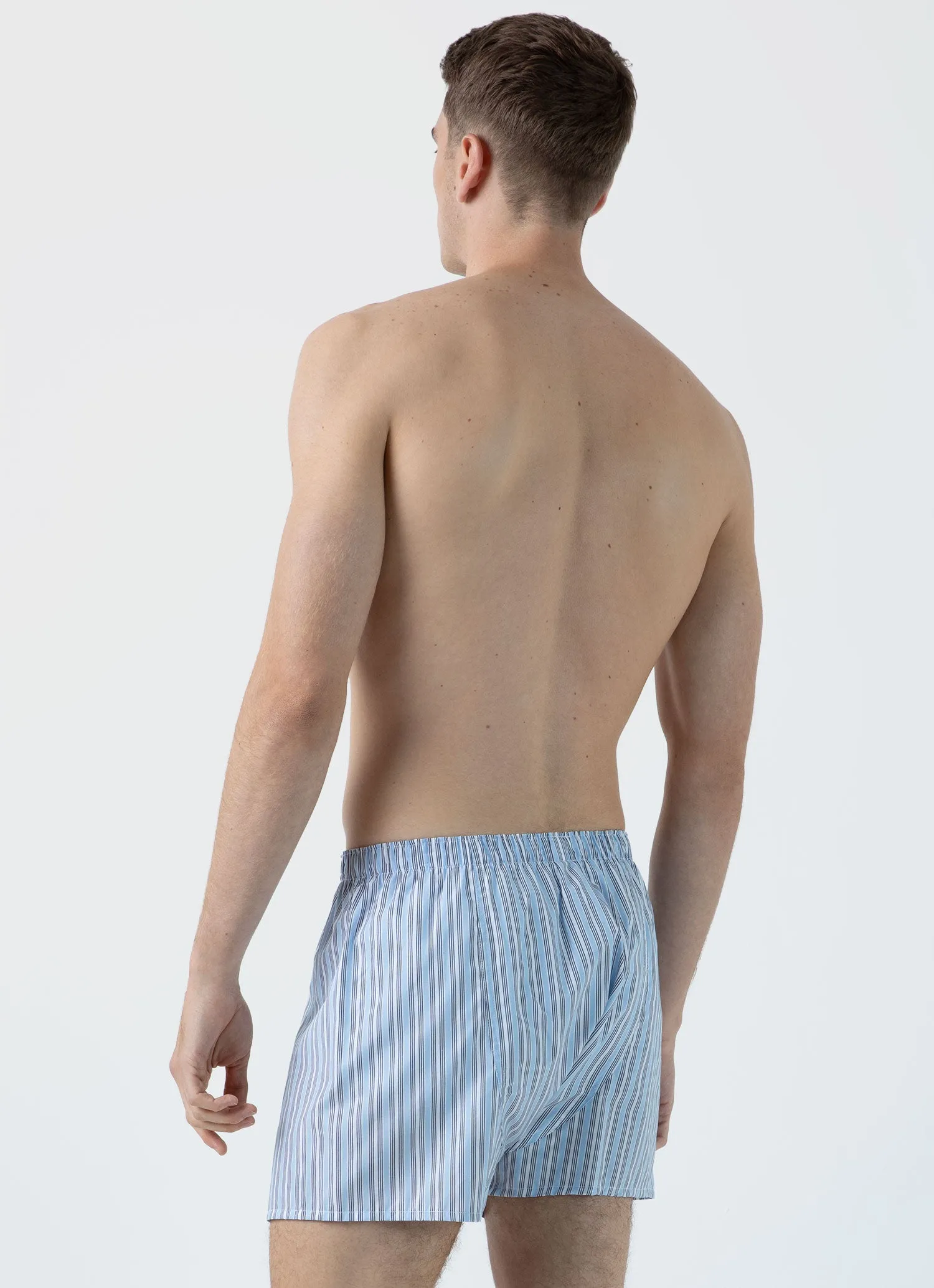 Men's Classic Boxer Shorts in Blue Stripe