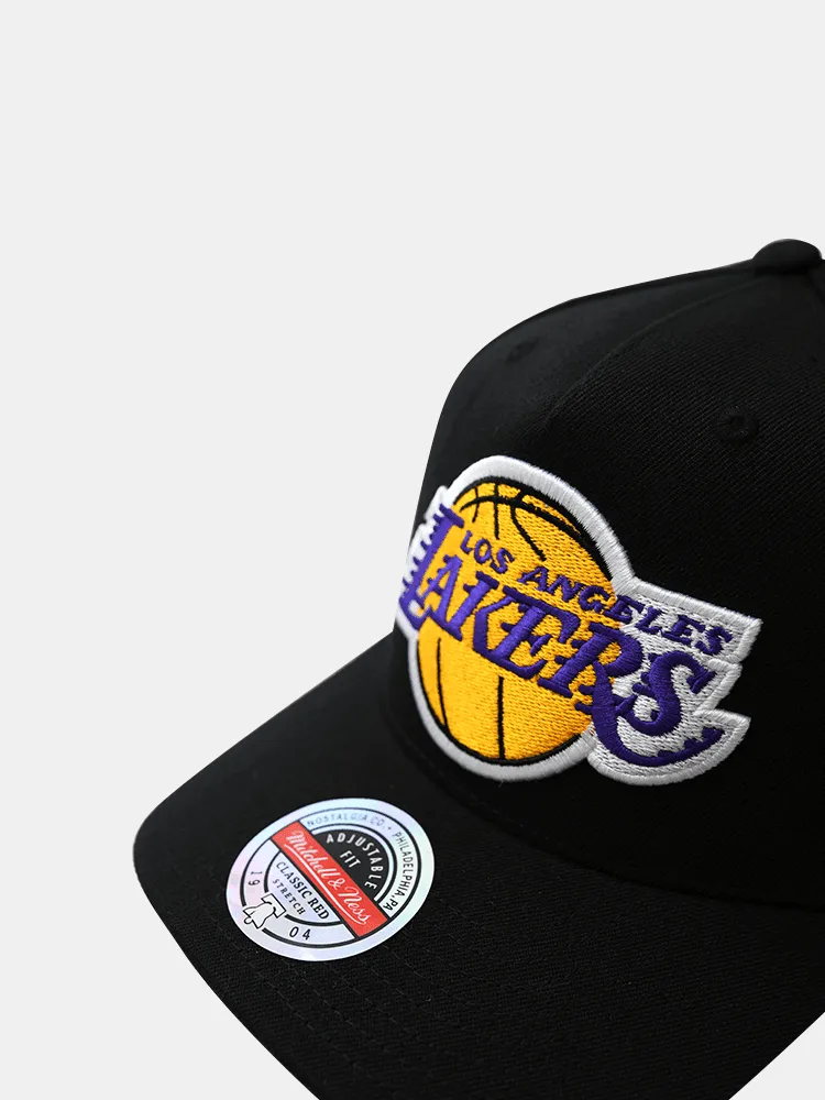 Mitchell & Ness Lakers TM Logo Redline Snapback - Black / Team