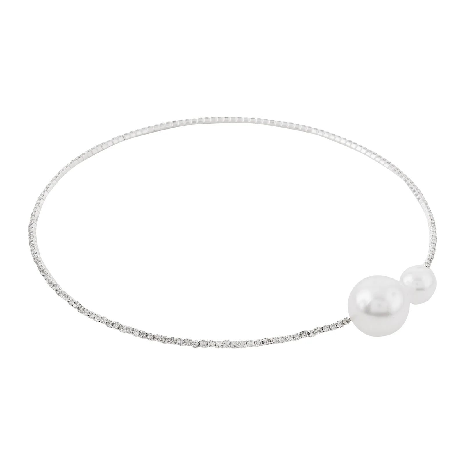 Pelagia Pearl Silver Necklace