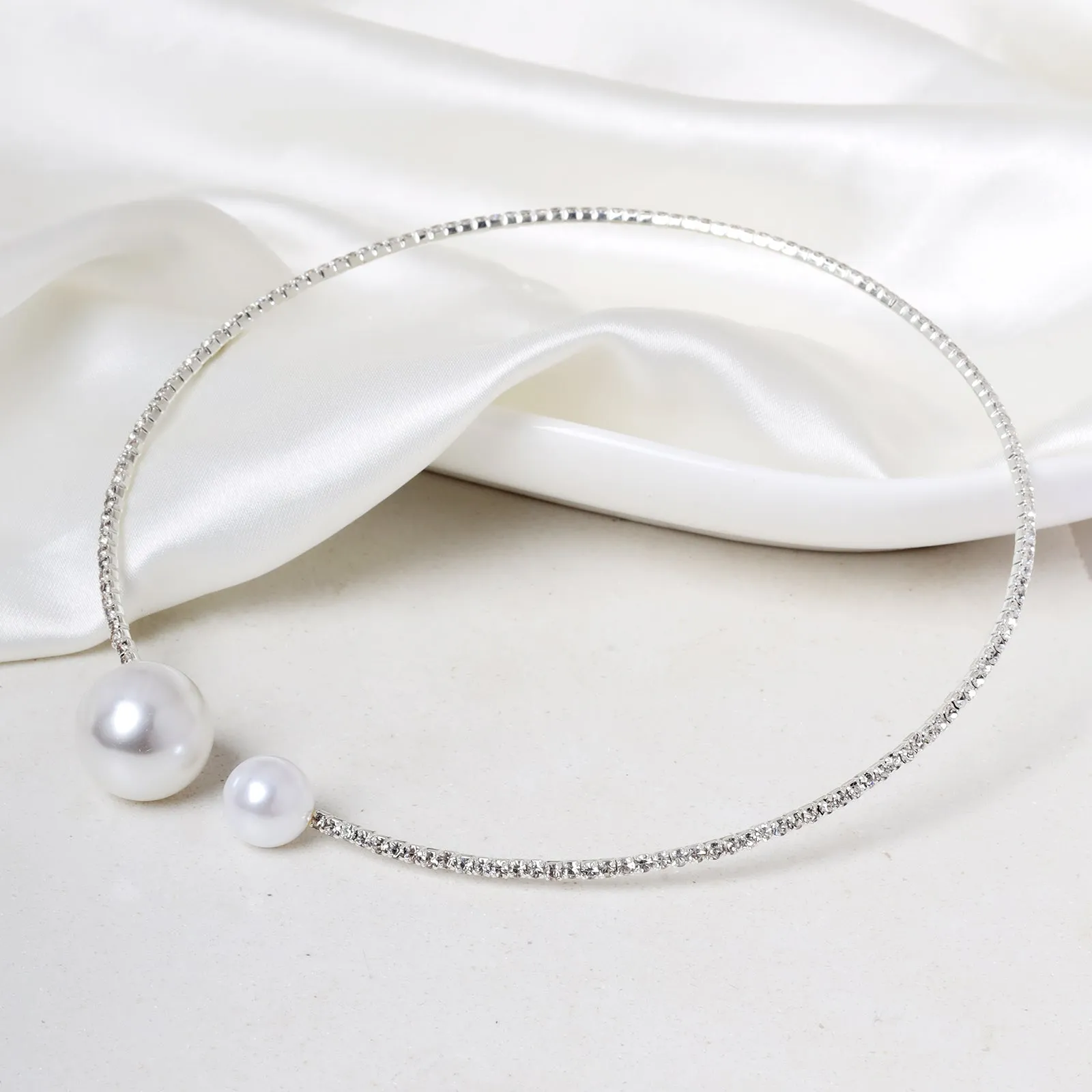 Pelagia Pearl Silver Necklace