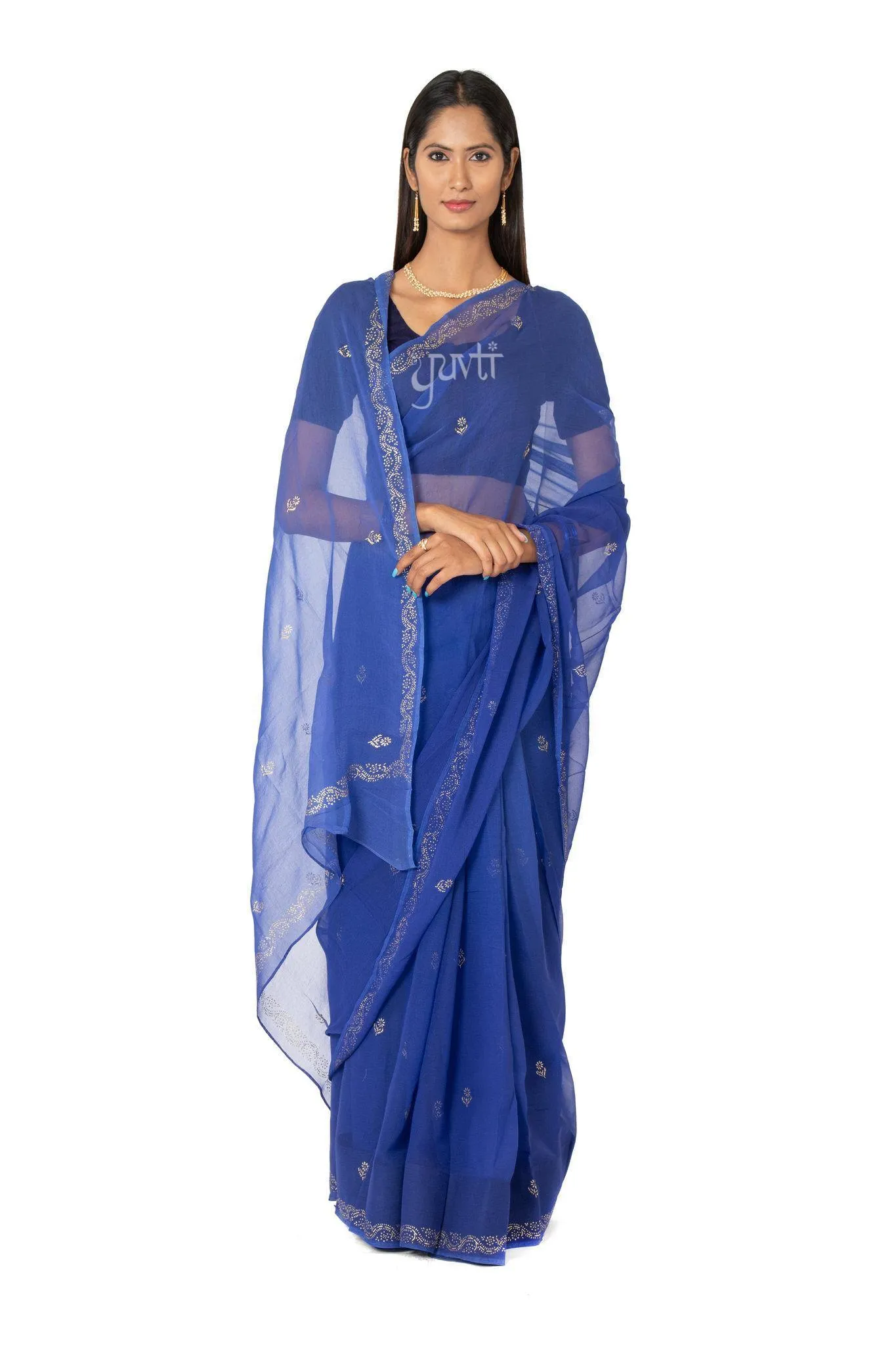 Phawari Viscose Chiffon Saree