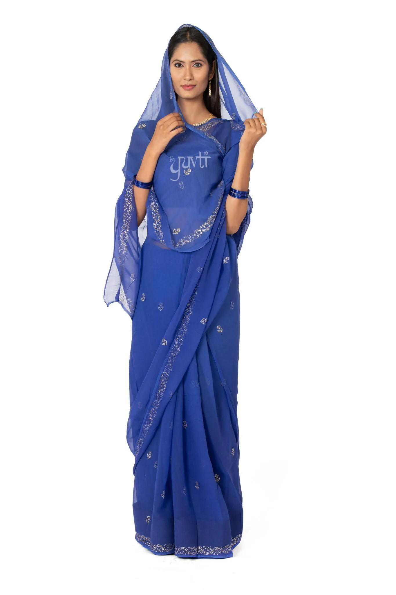 Phawari Viscose Chiffon Saree