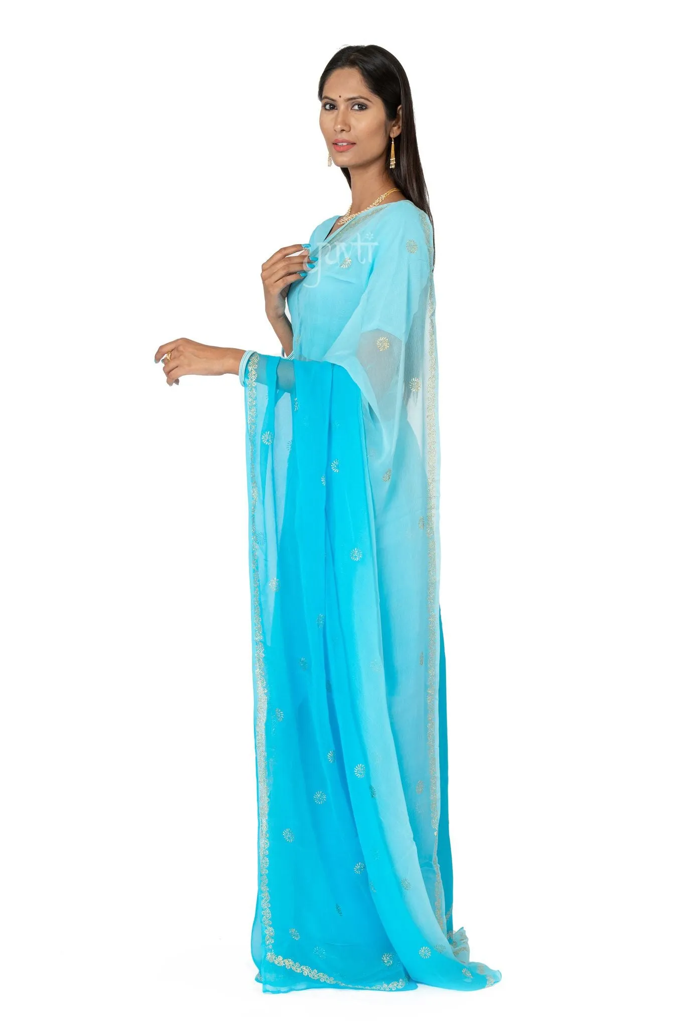 Phawari Viscose Chiffon Saree