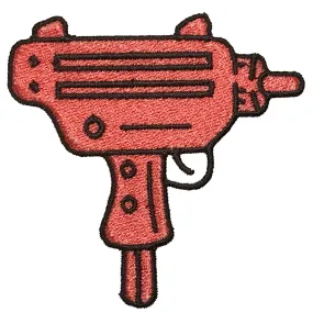 Pink Uzi : Iron-on Patch