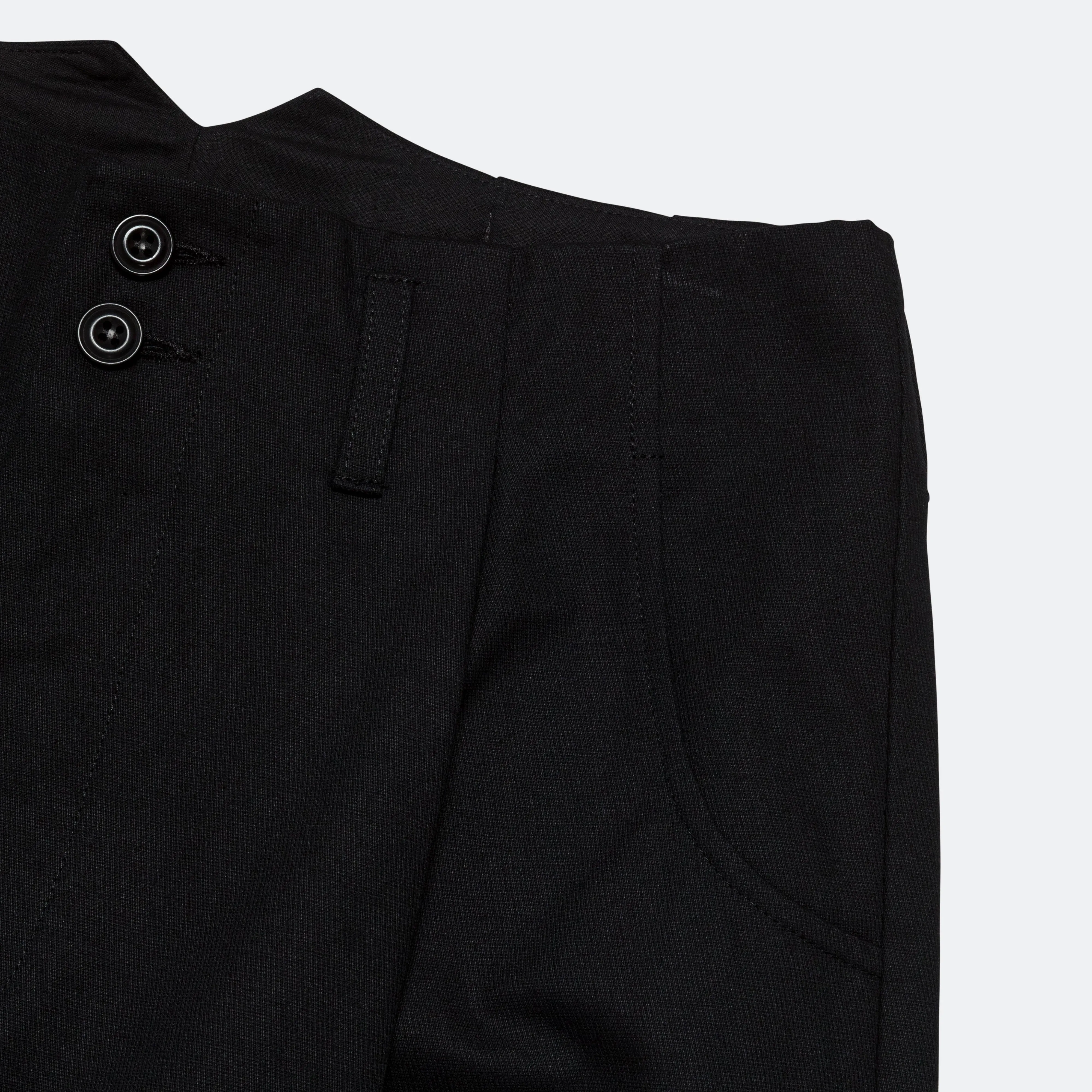 Pleated Trouser - Black