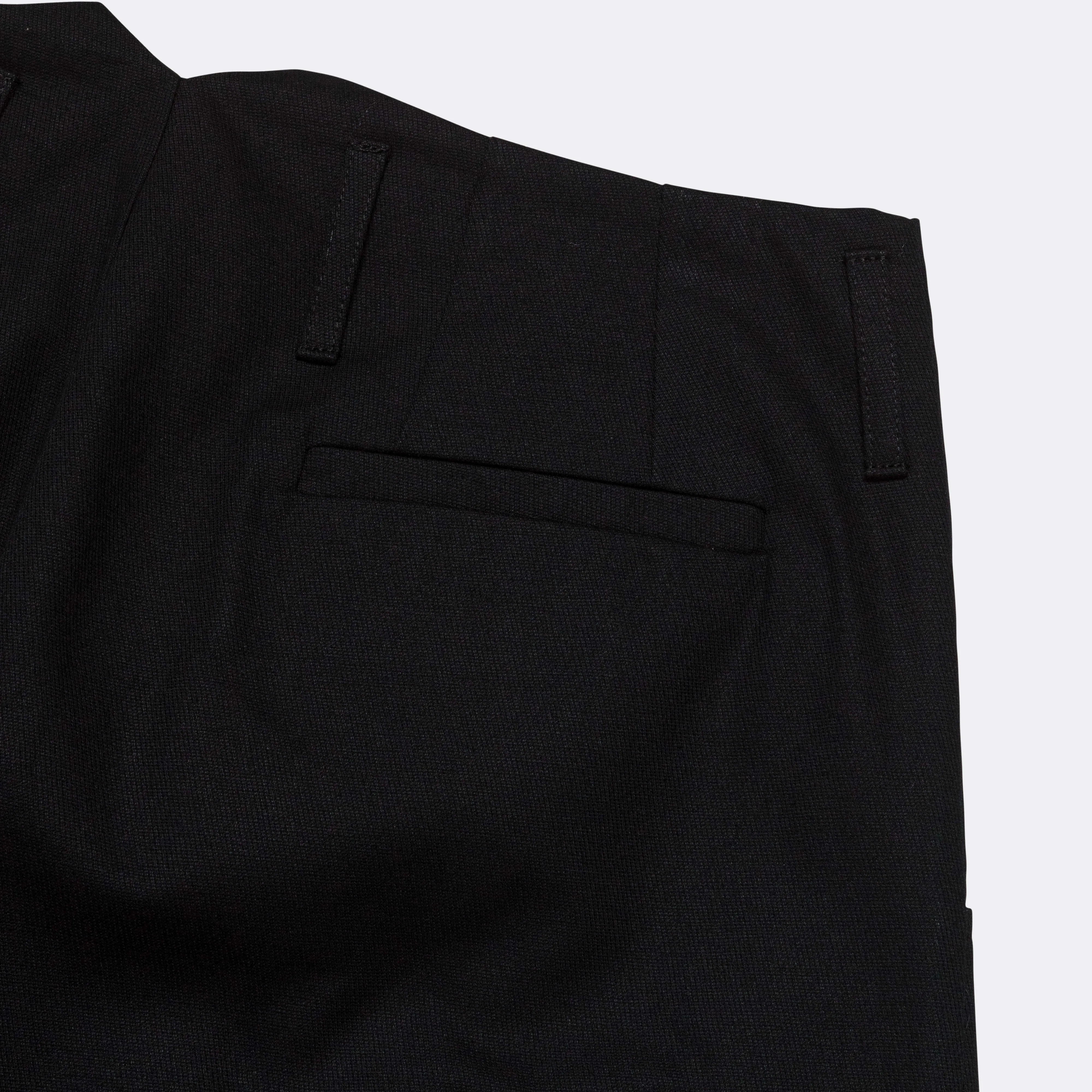 Pleated Trouser - Black