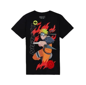 Reason Naruto Embroidered Tee Black