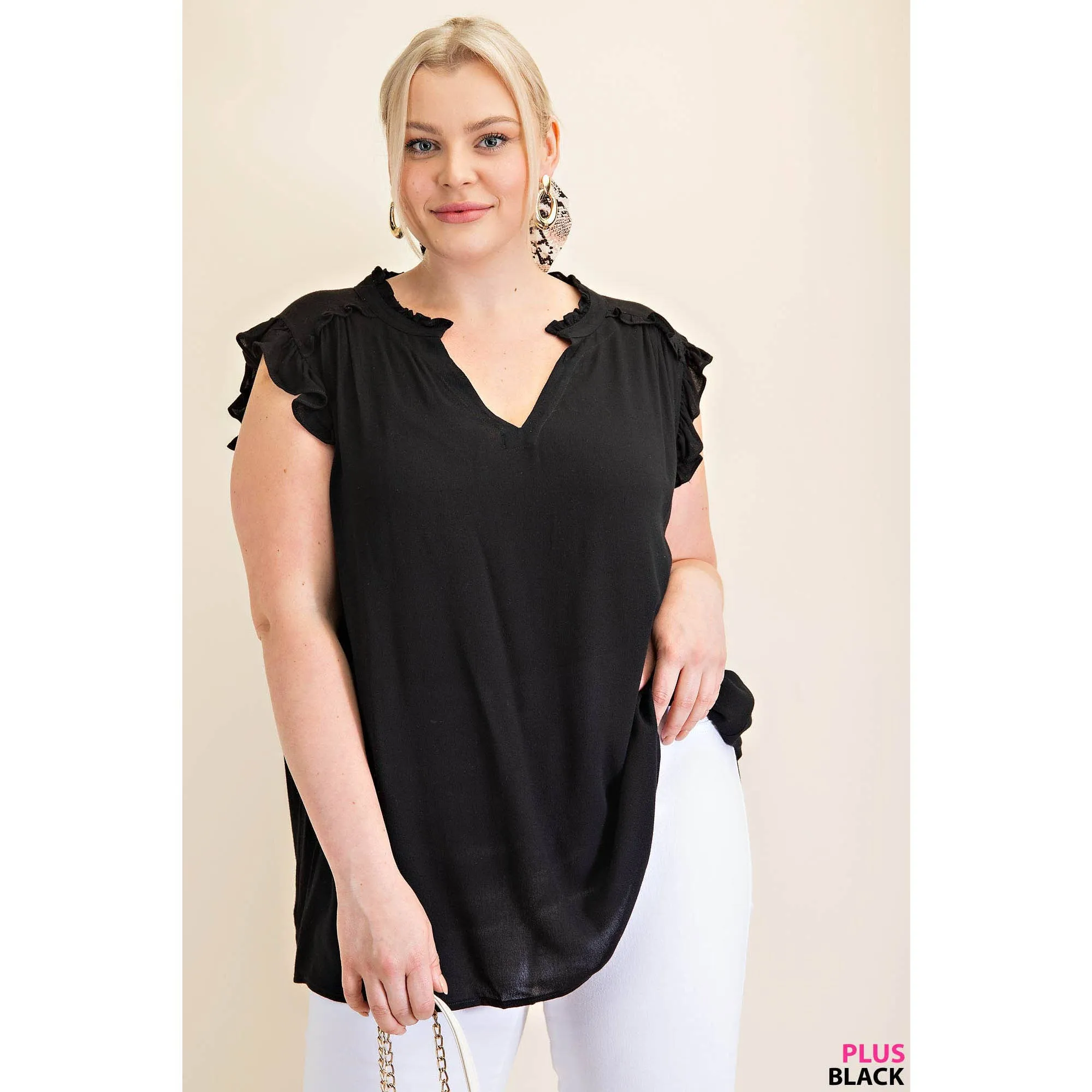 Stassi Ruffle Sleeved Top