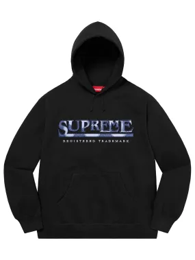 Supreme Denim Logo Hoodie Black [SS21]