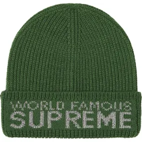 Supreme World Famous Beanie (Green)