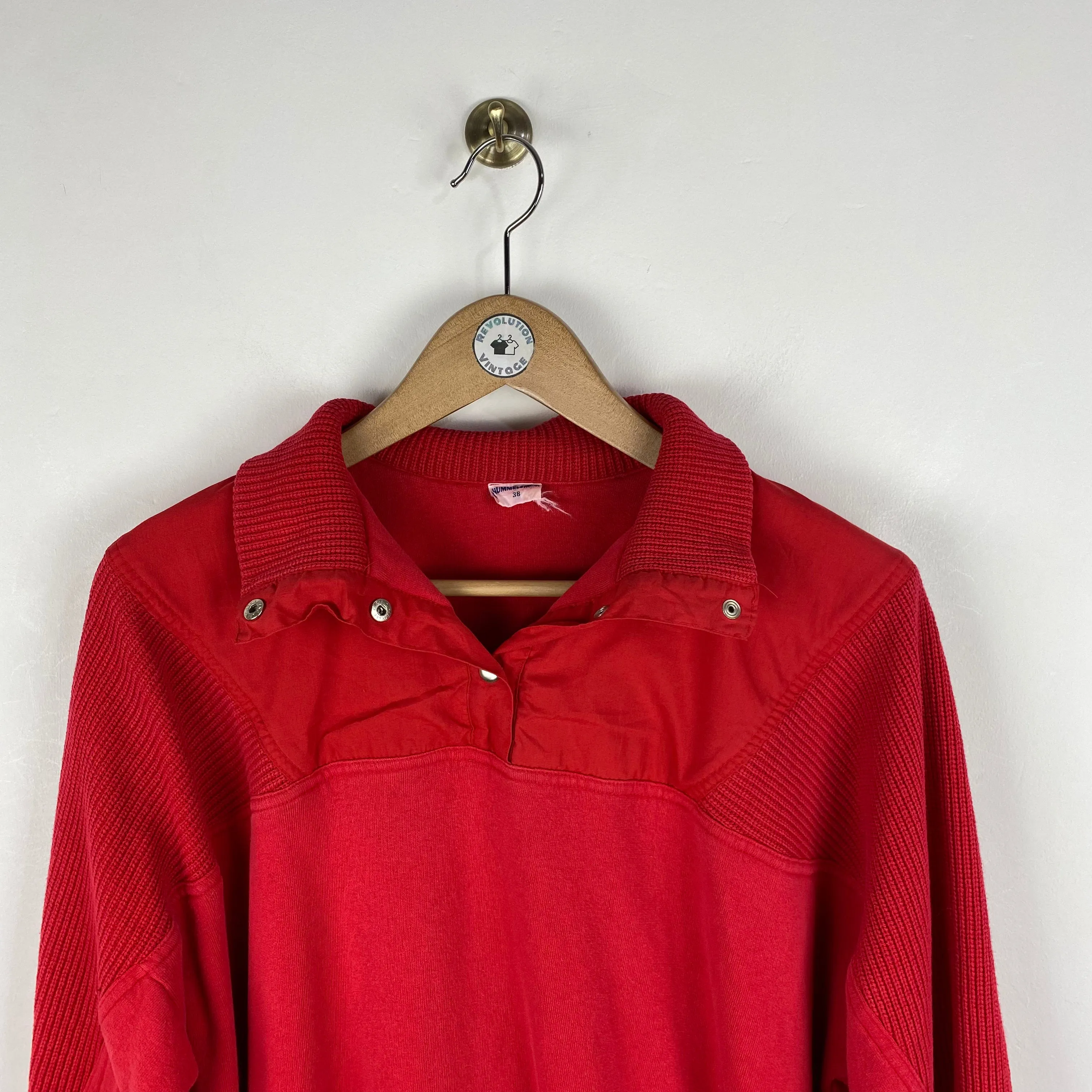 Vintage Button up Sweatshirt (Medium)