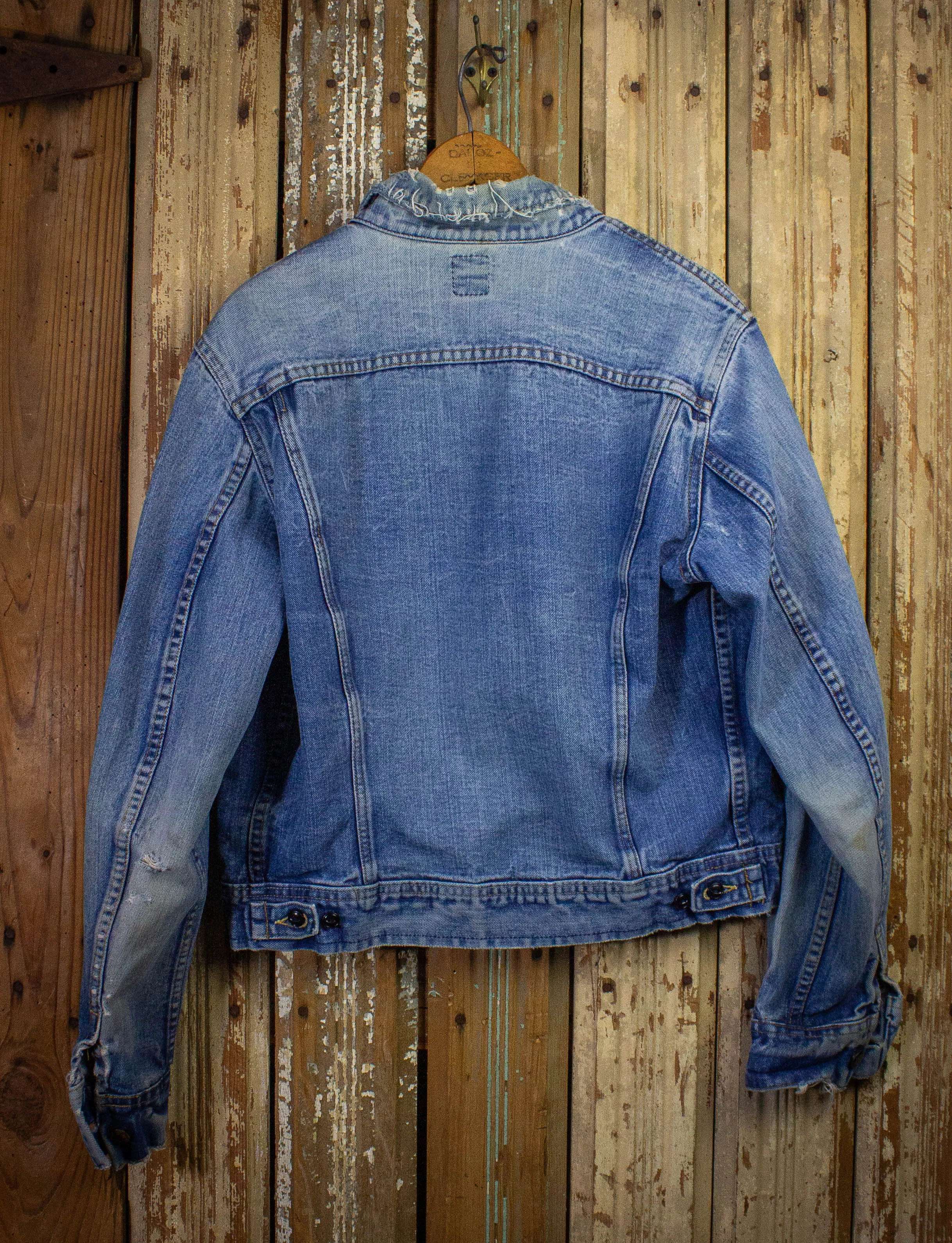 Vintage Lee Denim Trucker Jacket 70s Light Wash Medium