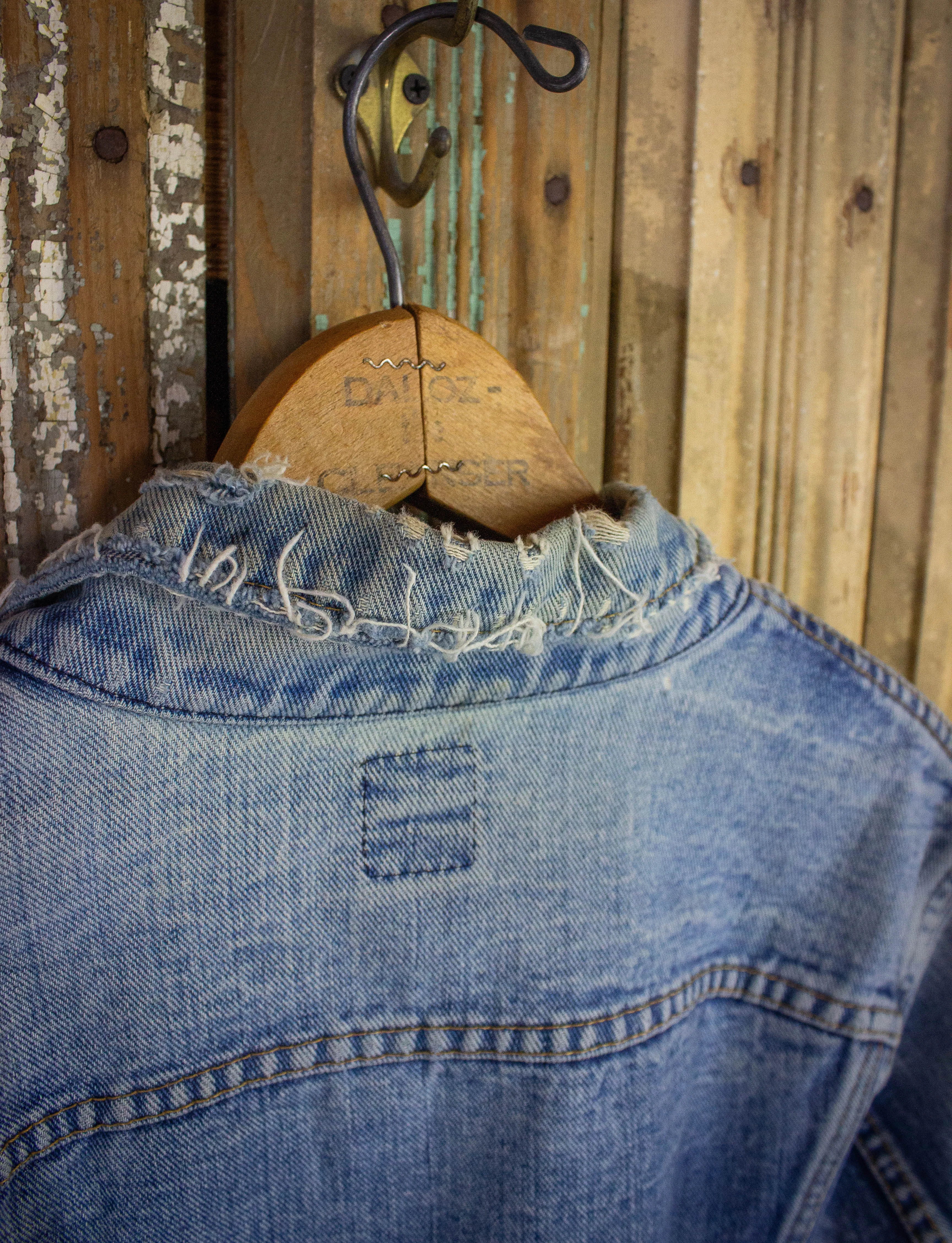 Vintage Lee Denim Trucker Jacket 70s Light Wash Medium