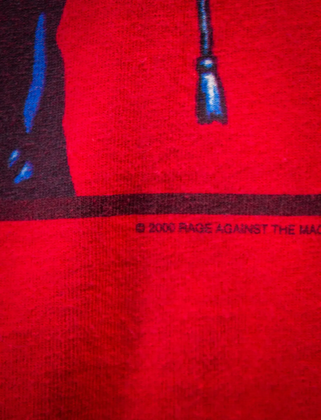 Vintage Rage Against The Machine Emiliano Zapata Concert T Shirt 2000 Red Medium