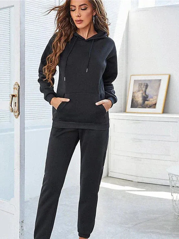 Women's 2-Piece Breathable Tracksuit Sweatsuit for Gym and Running