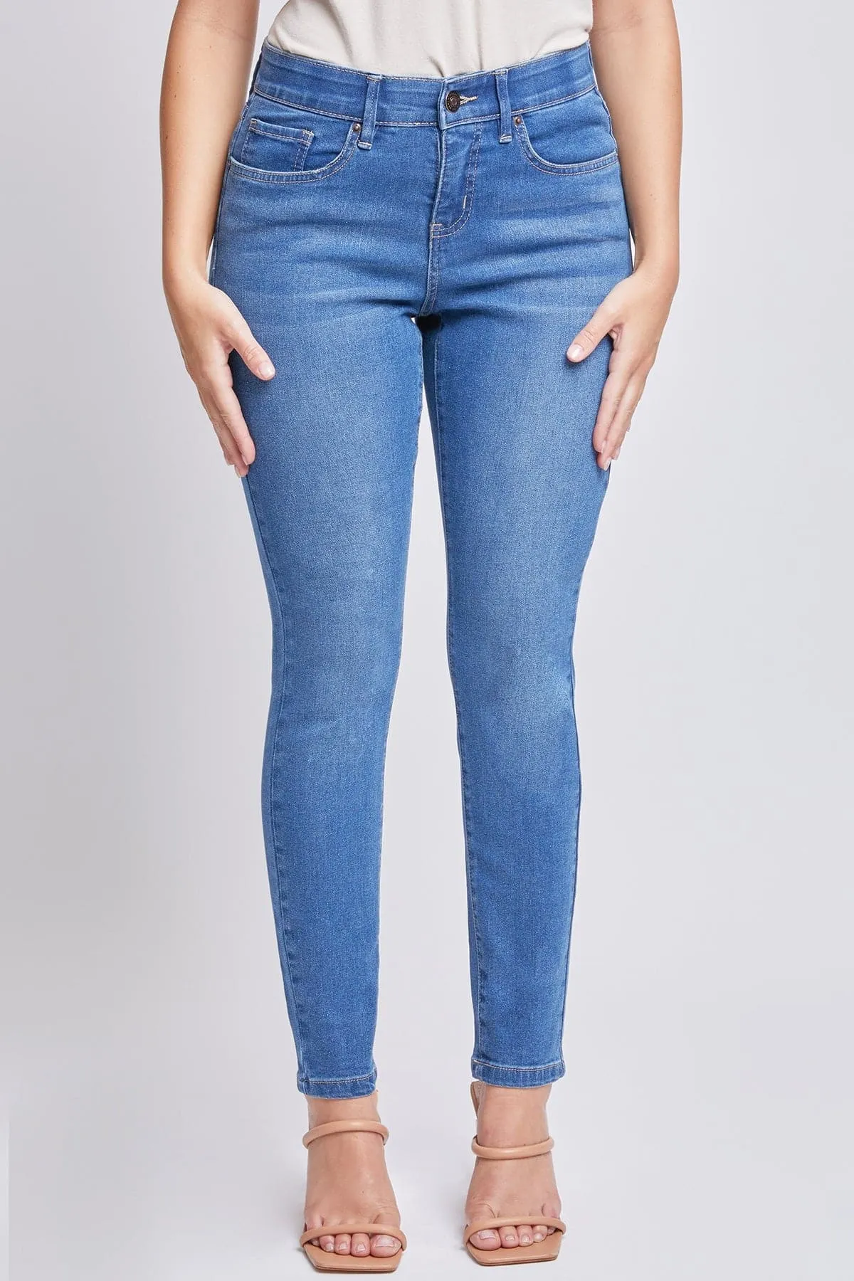 Women's Elastic Waistband Skinny Jeans