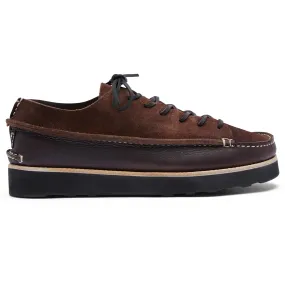 Yogi Finn 3 Tumbled & Reverse Leather EVA Sole Shoe - Dark Brown